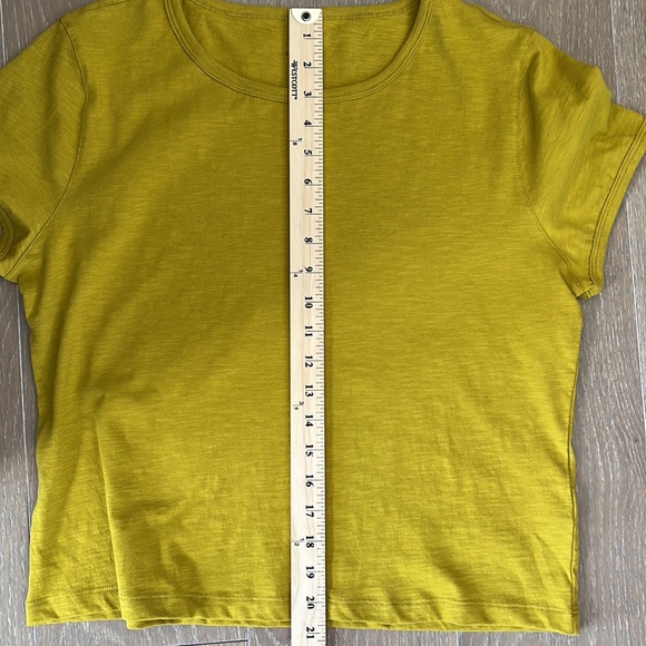 J Crew Organic Cotton Slub Cropped Tee size large NWT - Picture 8 of 8